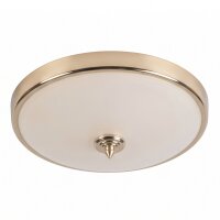 Deckenleuchte ELENI Glas rund in Messing Jugendstil
