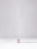 LED Stehleuchte Weiß 160 cm Beton Aluminium...