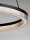 LED Pendelleuchte Schwarz Ø 60 cm dimmbar Ring warmweiß
