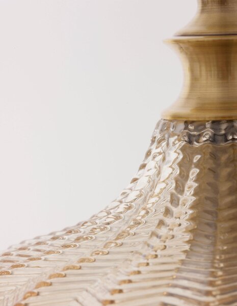 Hängeleuchte in Gold Champagner Ø 24 cm E27 höhenverstellbar