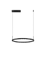 LED Pendelleuchte rund Ø 60 cm Schwarz dimmbar 6...