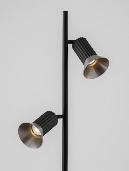 Stehlampe schwenkbar GU10 154 cm in Schwarz Bronze Modern