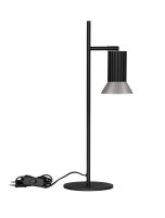 Schreibtischlampe in Schwarz Bronze GU10 schwenkbar 50 cm