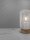 Tischlampe Natur Weiß 17 cm E27 Holz Metall LEITH Modern