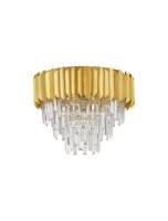 Deckenlampe in Gold &Oslash; 50 cm E14 Klassisch Kristall...