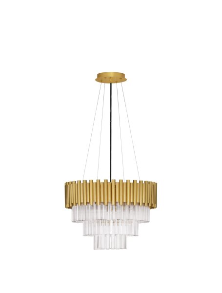 Hängeleuchte in Gold Ø 50 cm E14 Klassisch Kristall