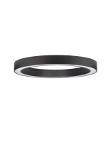 LED Deckenleuchte Schwarz &Oslash; 80 cm dimmbar Ring...