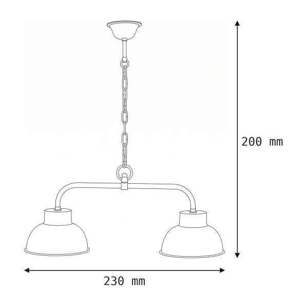 Pendelleuchte Esstisch aus Messing L:65cm ARTEMIS