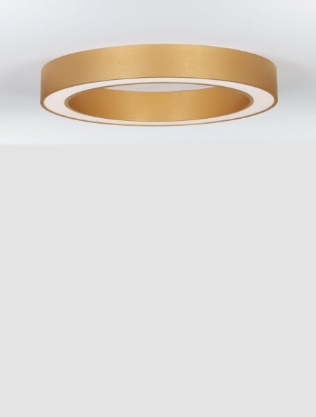 LED Deckenleuchte in Gold Ø 60 cm dimmbar Ring Farbwechsel