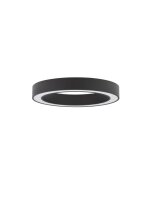 LED Deckenlampe &Oslash; 60 cm Schwarz dimmbar Ring...
