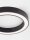 LED Deckenlampe Ø 60 cm Schwarz dimmbar Ring Farbwechsel