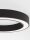 LED Deckenlampe Ø 60 cm Schwarz dimmbar Ring Farbwechsel