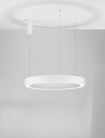Runder LED Kronleuchter Ø 80 cm Weiß dimmbar...