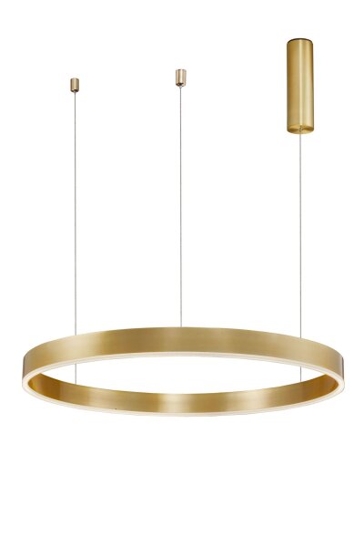 LED Pendelleuchte Ring in Gold Ø 80 cm dimmbar warmweiß