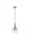 Pendelleuchte Glas Metall E14 in Gold Blau Rosé 16 cm breit