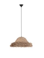 Pendelleuchte E27 Ø 65 cm Schwarz Braun...