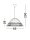 Pendelleuchte E27 Ø 65 cm Schwarz Braun höhenverstellbar