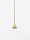 LED Pendelleuchte schmal Ø 6 cm in Schwarz Gold dimmbar