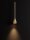 LED Pendelleuchte schmal Ø 6 cm in Schwarz Gold dimmbar