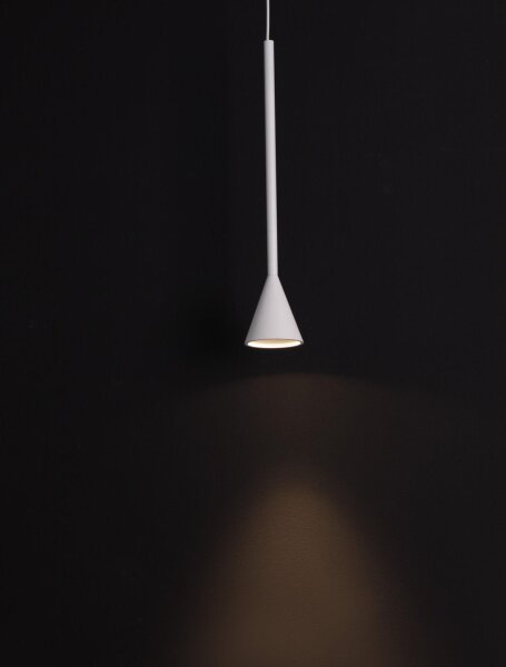 LED Hängelampe Minimalistisch Weiß Ø 6 cm dimmbar schmal