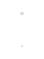 LED H&auml;ngelampe Minimalistisch Wei&szlig; &Oslash; 6 cm dimmbar schmal