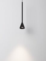 LED Hängeleuchte Schwarz Ø 6 cm dimmbar...