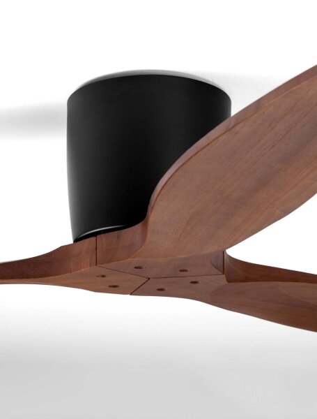 Deckenventilator Fernbedienung Ø 132 cm Schwarz Braun Holz