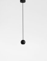 LED Pendelleuchte rund Ø 5 cm Schwarz...