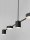 LED Hängeleuchte Schwarz 127 cm lang dimmbar 5 flammig