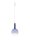 LED Hängelampe Ø 25 cm Weiß Blau dimmbar höhenverstellbar