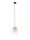 LED Hängeleuchte Schwarz Amber Ø 16 cm höhenverstellbar rund