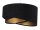 Pendelleuchte MADAN Schwarz Gold Stoff &Oslash;50cm rund