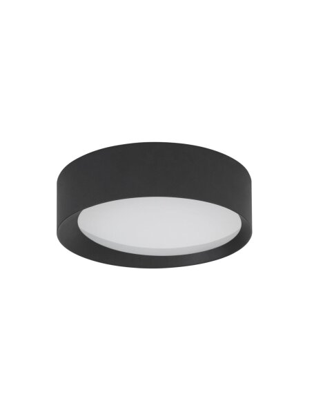 LED Deckenlampe rund Ø 45 cm Schwarz dimmbar warmweiß
