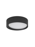 LED Deckenlampe rund Ø 45 cm Schwarz dimmbar...