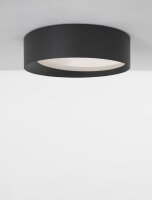 LED Deckenlampe rund Ø 45 cm Schwarz dimmbar...
