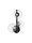 Wandlampe Schwarz 32 cm hoch G9 Klarglas Metall rund MORGAN