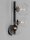 Wandlampe Schwarz 32 cm hoch G9 Klarglas Metall rund MORGAN