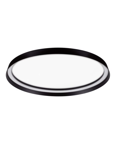 LED Deckenleuchte Schwarz Ø 60 cm dimmbar flach CCT NEWTON