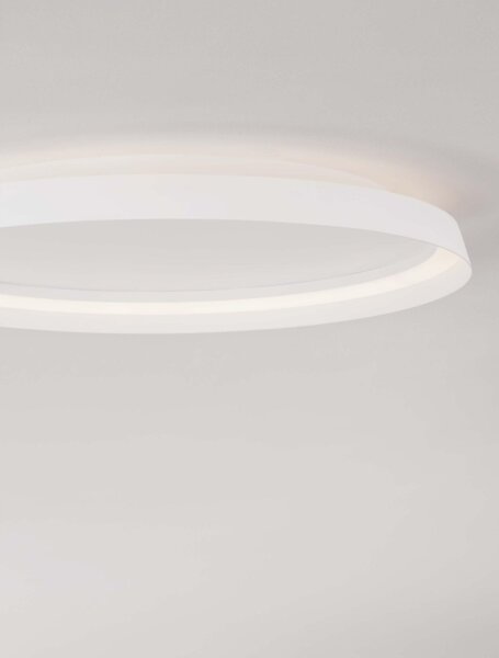 LED Deckenlampe Weiß Ø 60 cm dimmbar rund Farbwechsel flach