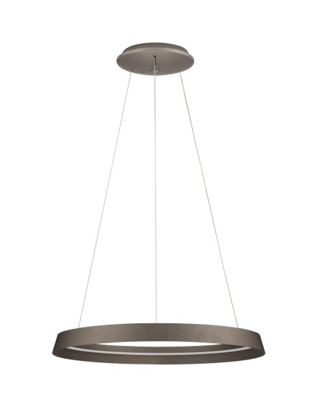 LED Hängeleuchte Braun Ø 60 cm dimmbar Ring Farbwechsel
