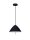 Runde LED Pendelleuchte Ø 40 cm Schwarz höhenverstellbar