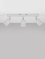 Deckenlampe Weiß 48 cm lang GU10 schwenkbar Metall...