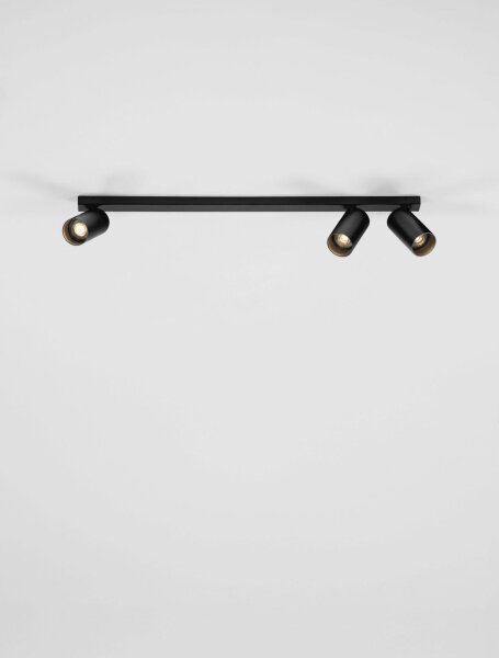 Spotleuchte Schwarz 70 cm lang GU10 3 flammig NOLAN