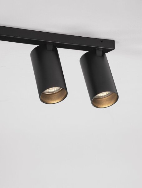 Spotleuchte Schwarz 70 cm lang GU10 3 flammig NOLAN