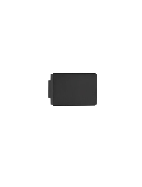 LED Wandleuchte Schwarz 11,1 cm breit Up Down 2 flammig