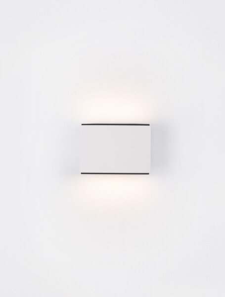 LED Wandlampe Weiß 11,1 cm breit Up Down warmweiß NORAH