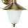 Außenlampe Wand aus Messing Antik mit Glasschirm