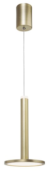 LED Hängelampe in Gold Ø 15 cm rund warmweiß ODESSA schmal