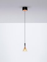 LED Pendelleuchte schmal Ø 10,5 cm in Schwarz...