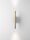 LED Wandlampe Up Down 30 cm hoch in Schwarz Gold warmweiß